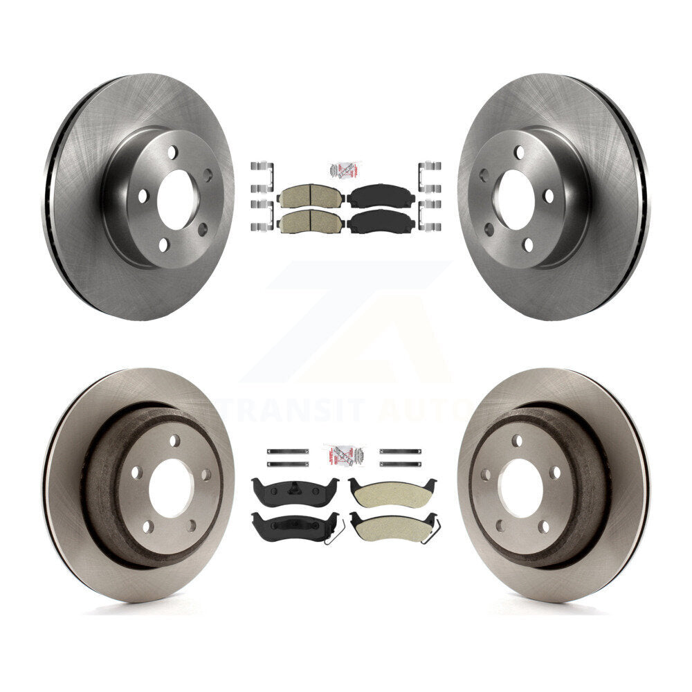 Kit de Rotor de frein à plaquettes semi-métalliques avant et arrière en céramique, pour Ford Ranger Mazda B400