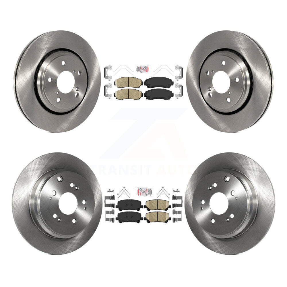 Kit de plaquettes en céramique et de rotors de frein à disque avant et arrière, pour Honda Odyssey 2015 – 2017