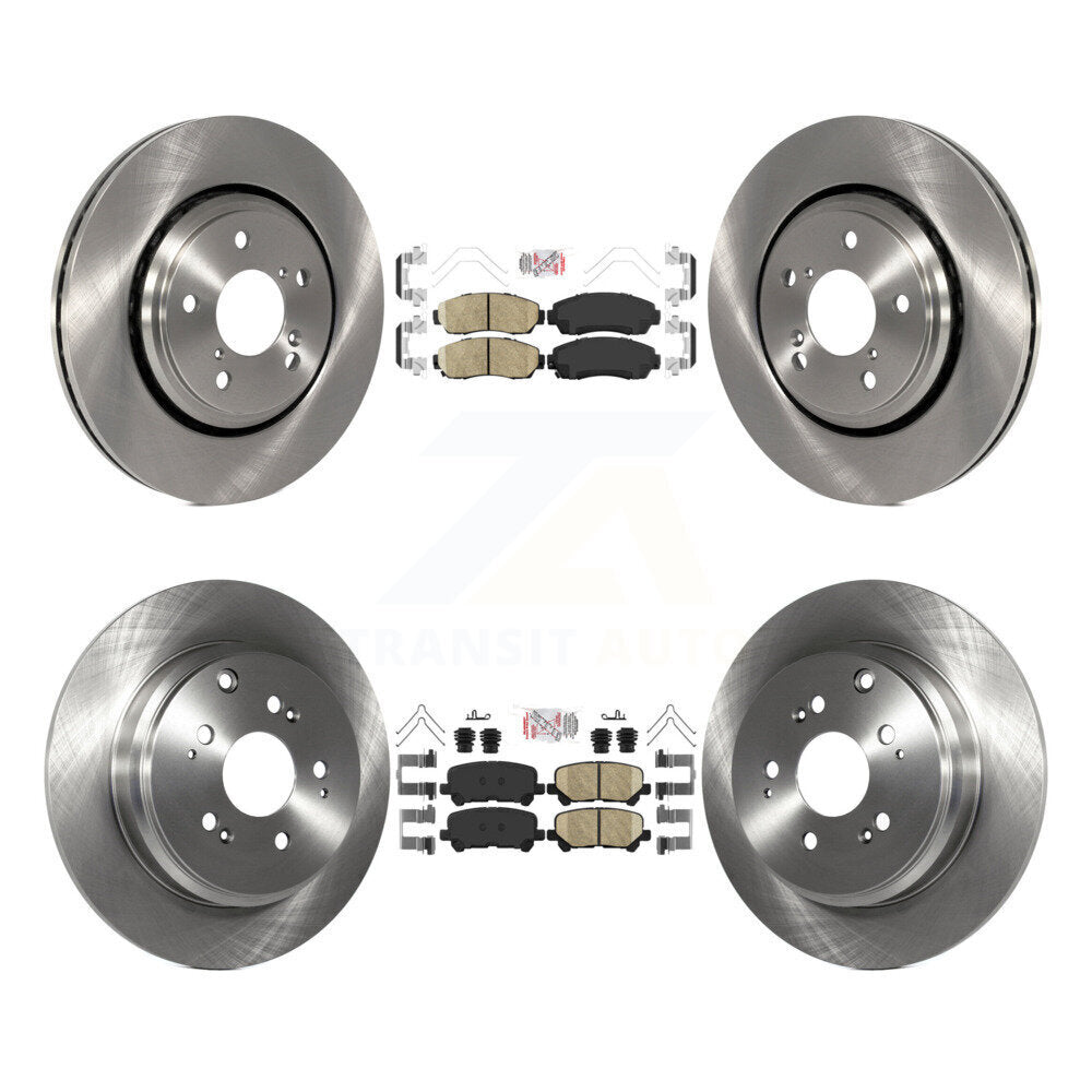 Kit de plaquettes en céramique et de rotors de frein à disque avant et arrière, pour Honda Odyssey 2015 – 2017