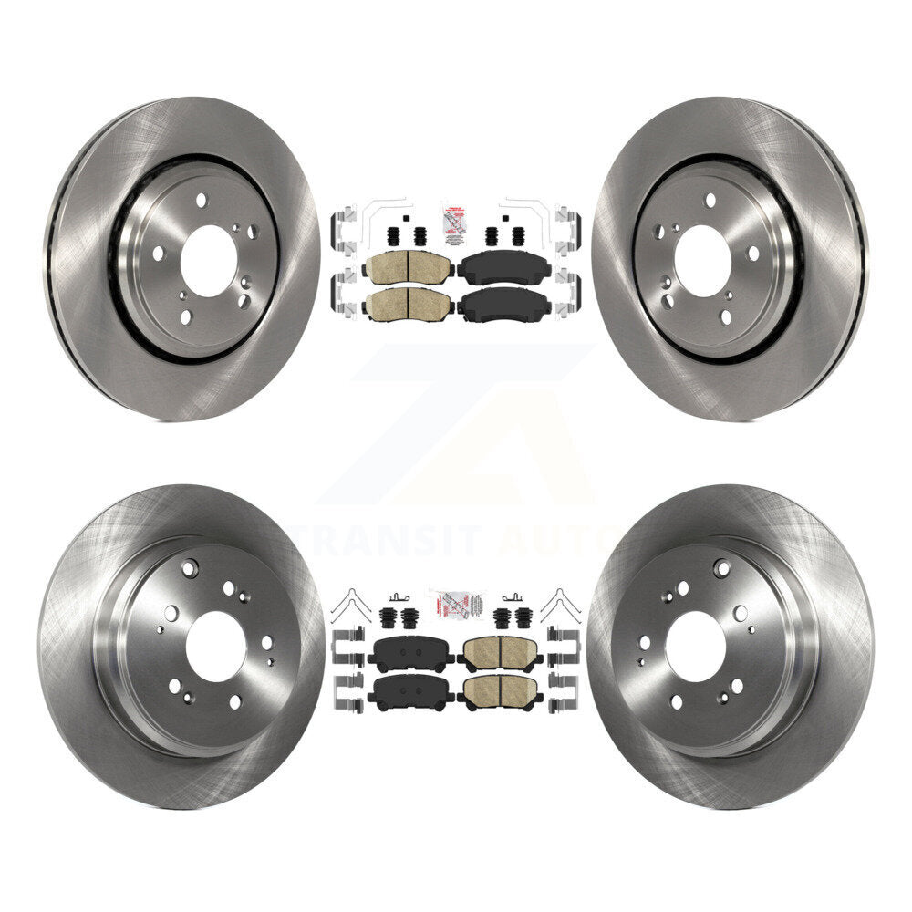 Kit de plaquettes en céramique et de rotors de frein à disque avant et arrière, pour Honda Odyssey 2015 – 2017