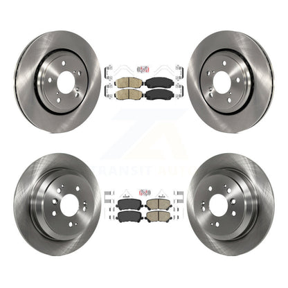 Kit de plaquettes en céramique et de rotors de frein à disque avant et arrière pour Honda Passport 2019 – 2024