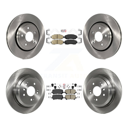 Kit de plaquettes en céramique et de rotors de frein à disque avant et arrière pour Honda Passport 2019 – 2024