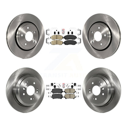Kit de plaquettes en céramique et de rotors de frein à disque avant et arrière pour Honda Passport 2019 – 2024