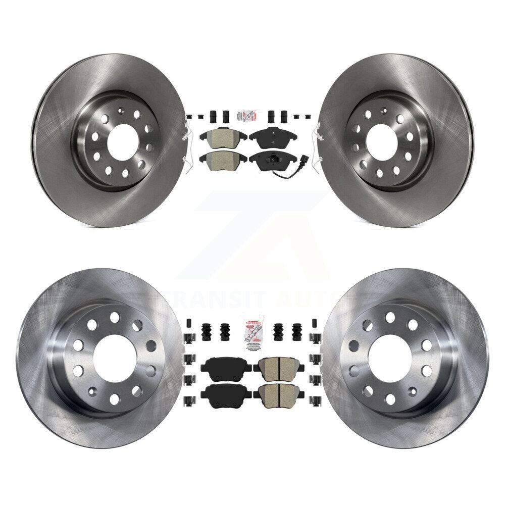 Kit de Rotor de frein à plaquettes semi-métalliques avant et arrière, pour Volkswagen Jetta 2.0 2017 – 2018
