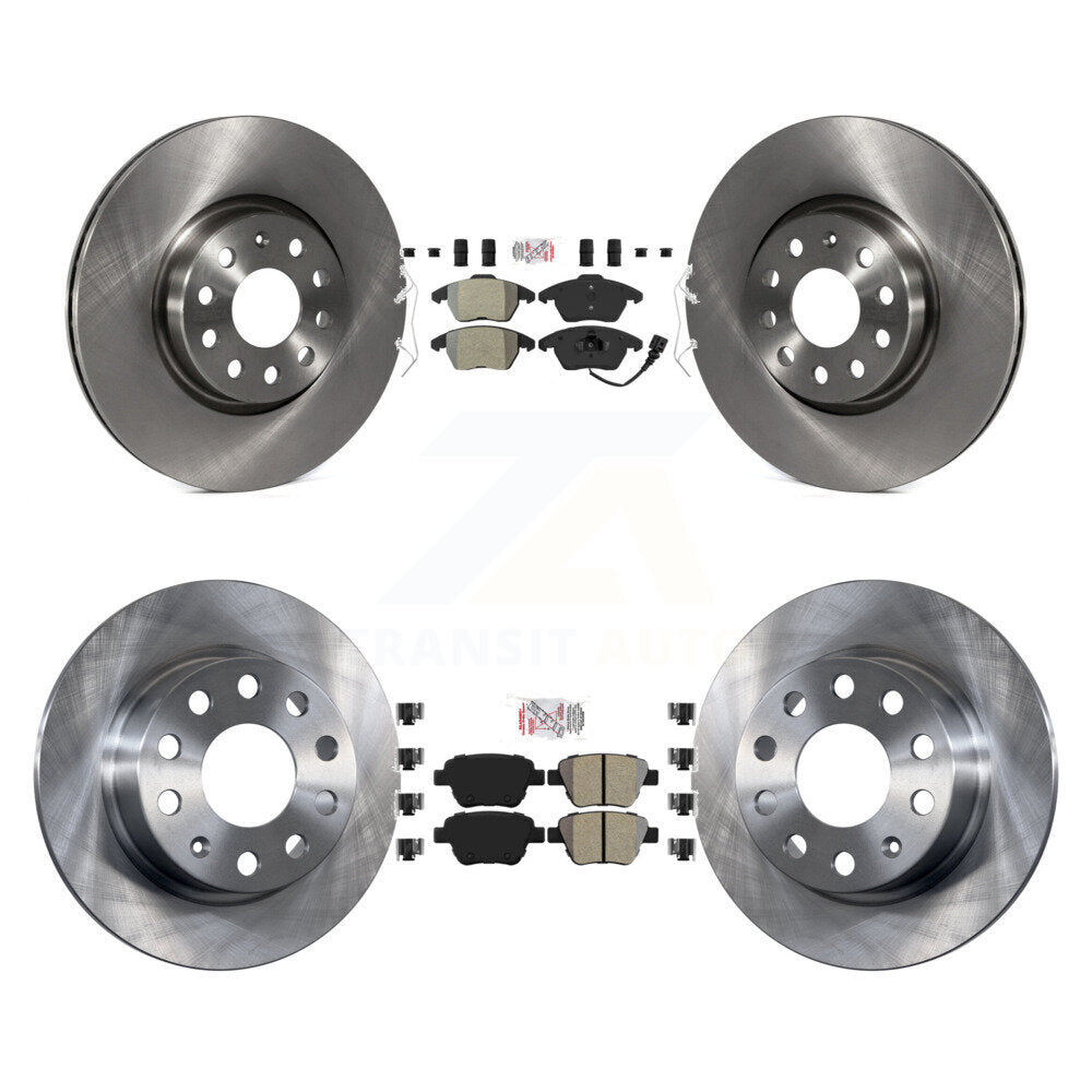 Kit de Rotor de frein à plaquettes semi-métalliques avant et arrière, pour Volkswagen Jetta 2.0 2017 – 2018