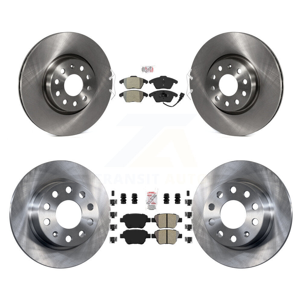 Kit de Rotor de frein à plaquettes semi-métalliques avant et arrière, pour Volkswagen Jetta 2.0 2017 – 2018