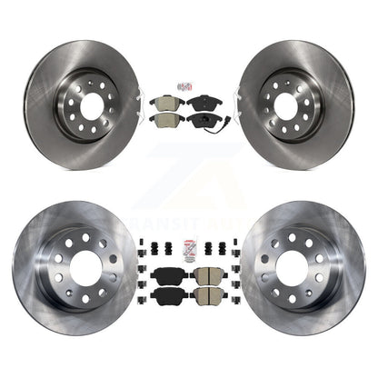 Kit de Rotor de frein à plaquettes semi-métalliques avant et arrière, pour Volkswagen Jetta 2.0 2017 – 2018