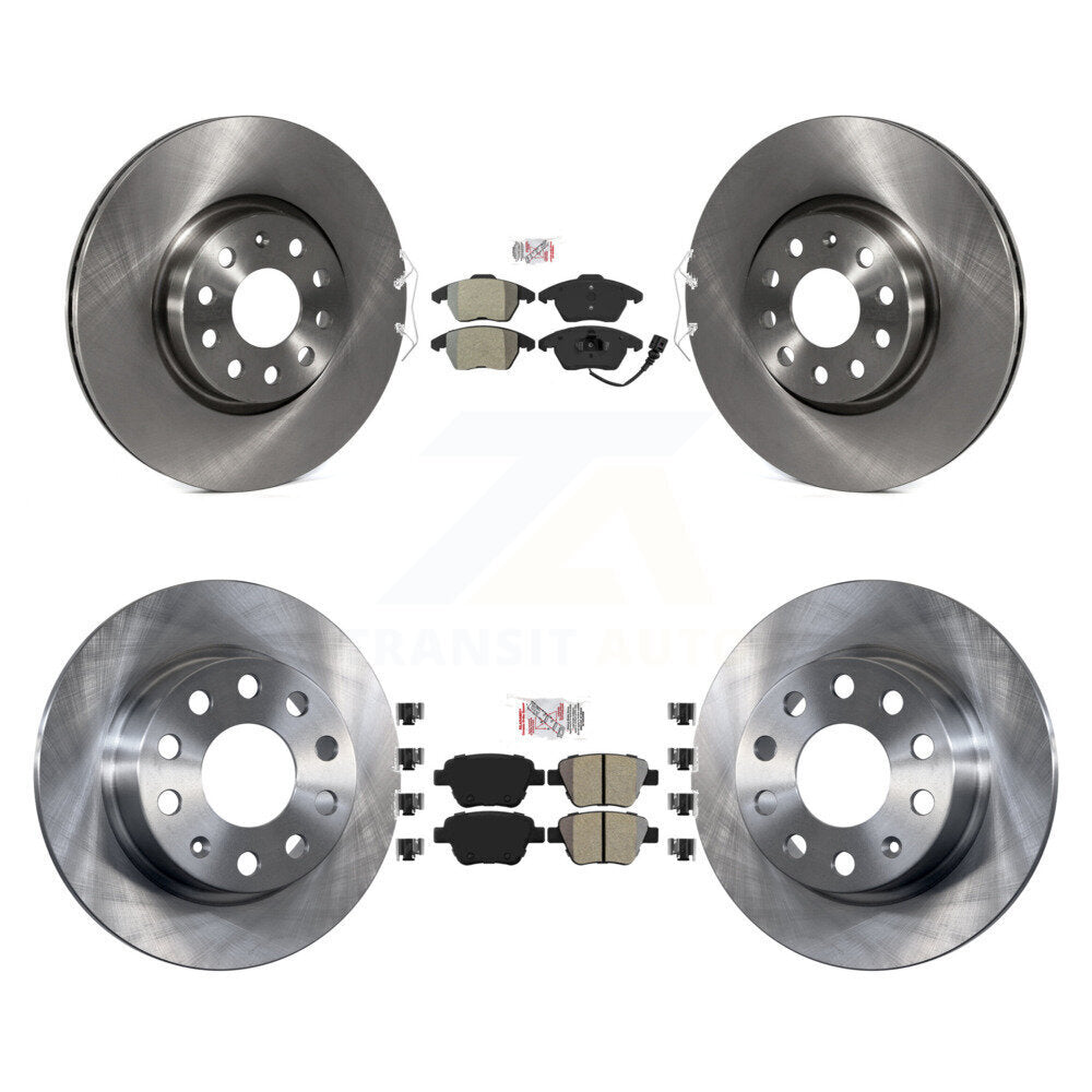 Kit de Rotor de frein à plaquettes semi-métalliques avant et arrière, pour Volkswagen Jetta 2.0 2017 – 2018