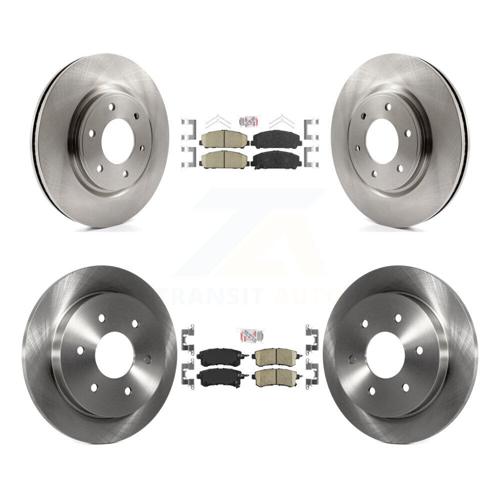 Kit de rotors de frein à plaquettes en céramique avant et arrière, pour Nissan Armada 17-19 avec Roto solide