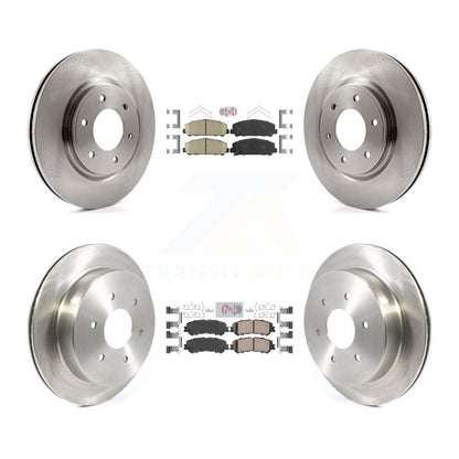 Kit de plaquettes en céramique et de rotors de frein à disque avant et arrière, pour Nissan TITAN 2017 – 2023