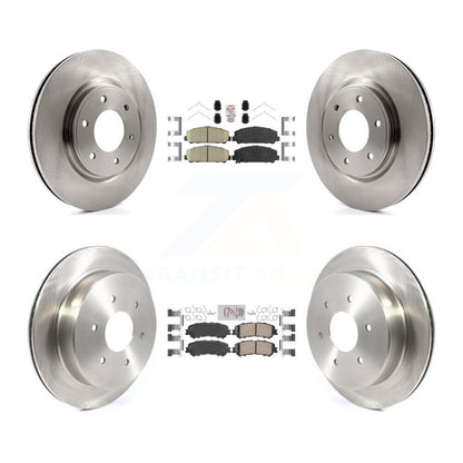 Kit de plaquettes en céramique et de rotors de frein à disque avant et arrière, pour Nissan TITAN 2017 – 2023
