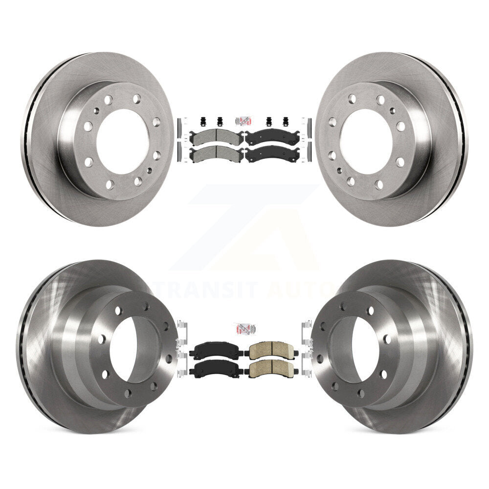 Kit de rotors de frein à plaquettes en céramique, semi-métalliques, avant et arrière, pour Chevrolet Express 450