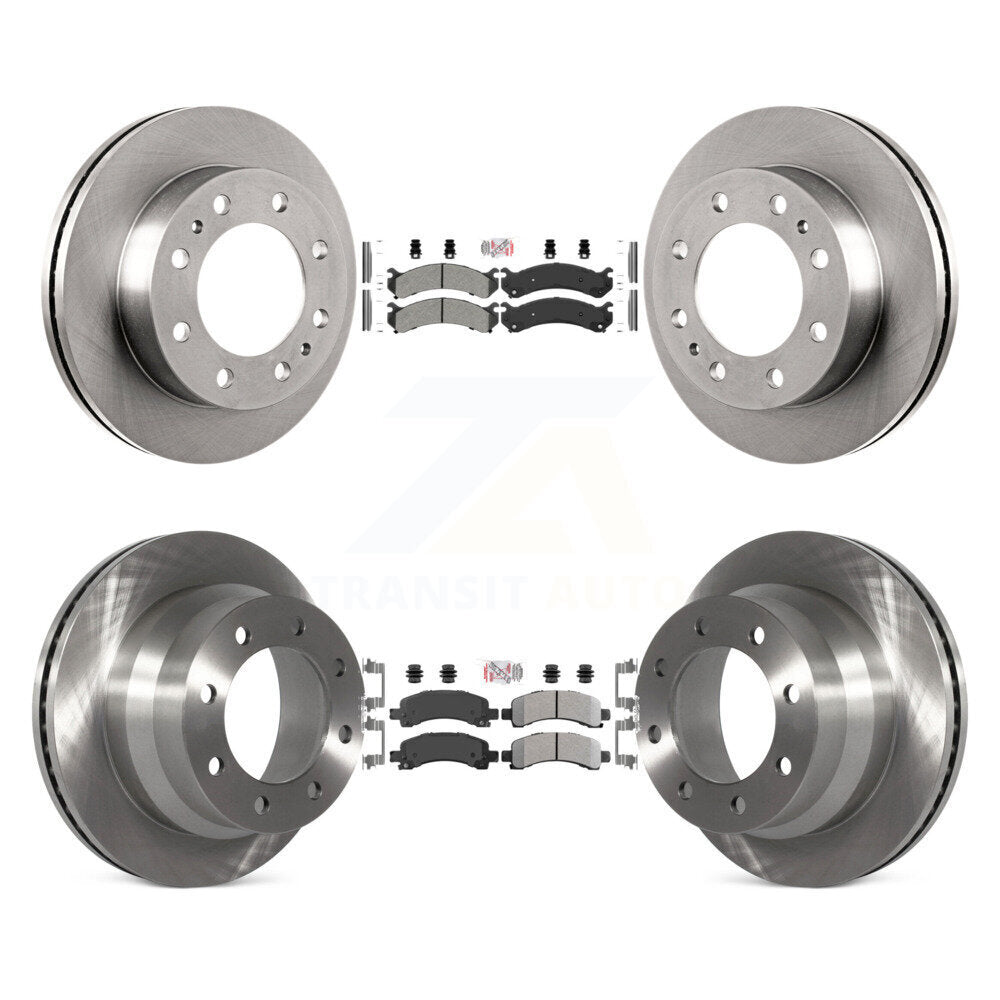 Kit de plaquettes semi-métalliques avant et arrière et Rotor de frein à disque pour Chevrolet Express 450