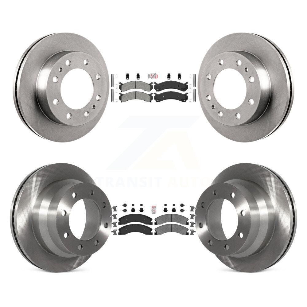 Kit de Rotor de frein à disque à plaquettes semi-métalliques avant et arrière, pour Chevrolet Express 4500 GM