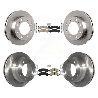 Kit de plaquettes en céramique et de rotors de frein à disque avant et arrière, pour Chevrolet Express 4500