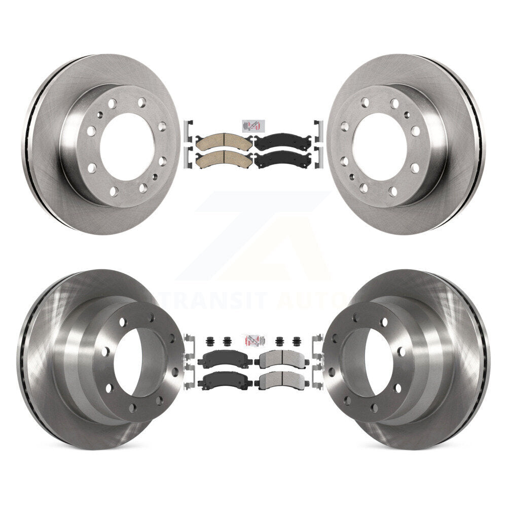 Kit de rotors de frein à plaquettes semi-métalliques avant et arrière en céramique, pour Chevrolet Express 450
