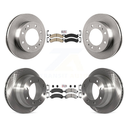 Kit de rotors de frein à plaquettes semi-métalliques avant et arrière en céramique, pour Chevrolet Express 450