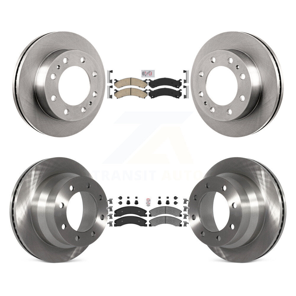 Kit de rotors de frein à plaquettes semi-métalliques avant et arrière en céramique, pour Chevrolet Express 450