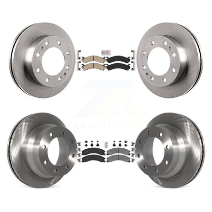 Kit de rotors de frein à plaquettes semi-métalliques avant et arrière en céramique, pour Chevrolet Express 450