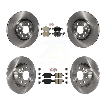 Kit de plaquettes semi-métalliques avant et arrière et rotor de frein pour Volkswagen Passa 2012 – 2014