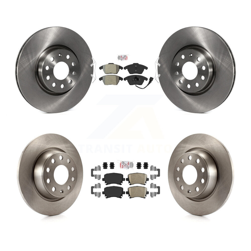 Kit de rotors de frein à plaquettes en céramique, semi-métalliques, avant et arrière, pour Volkswagen CC GTI Aud