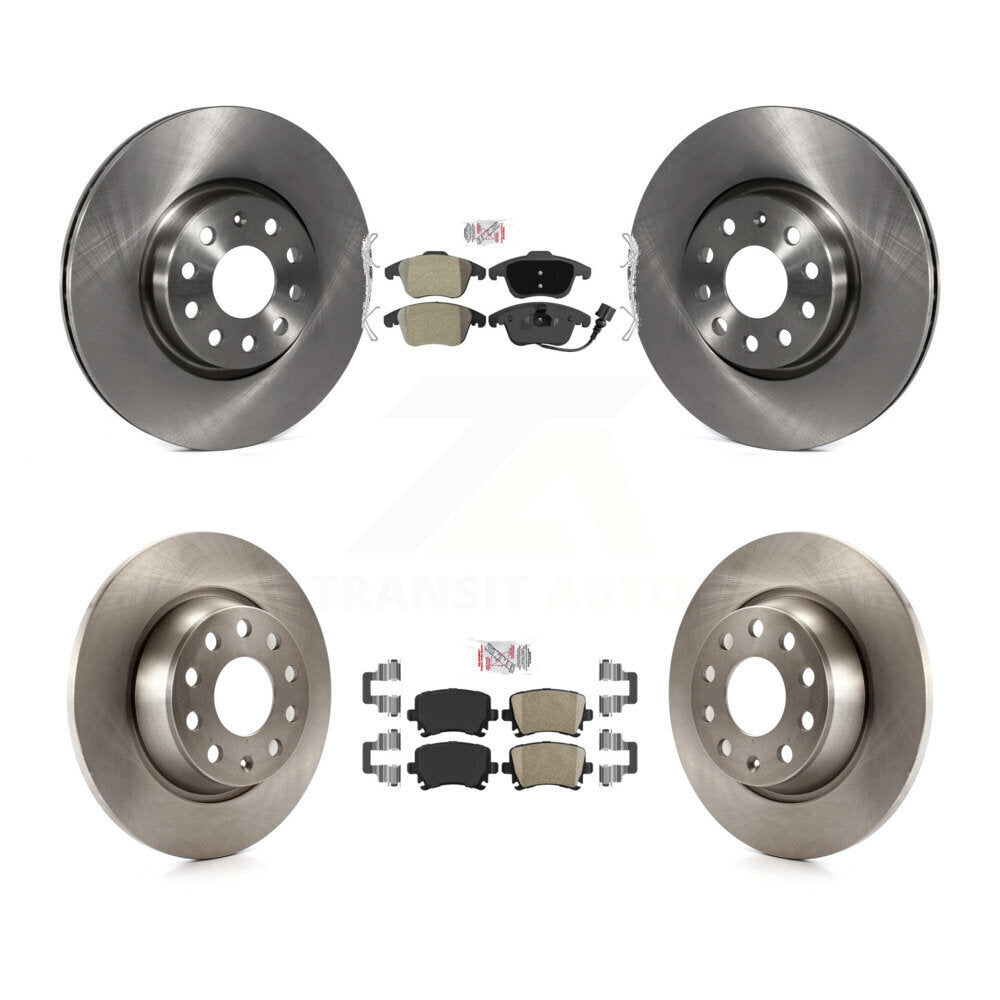 Kit de rotors de frein à plaquettes en céramique, semi-métalliques, avant et arrière, pour Volkswagen Tiguan Aud