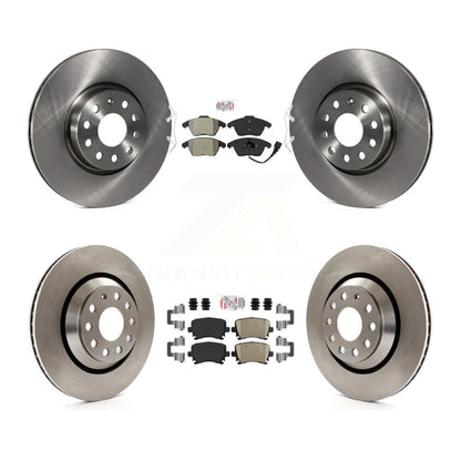 Kit de plaquettes de frein et de rotors de frein en céramique, semi-métalliques avant et arrière, pour Volkswagen Passat C