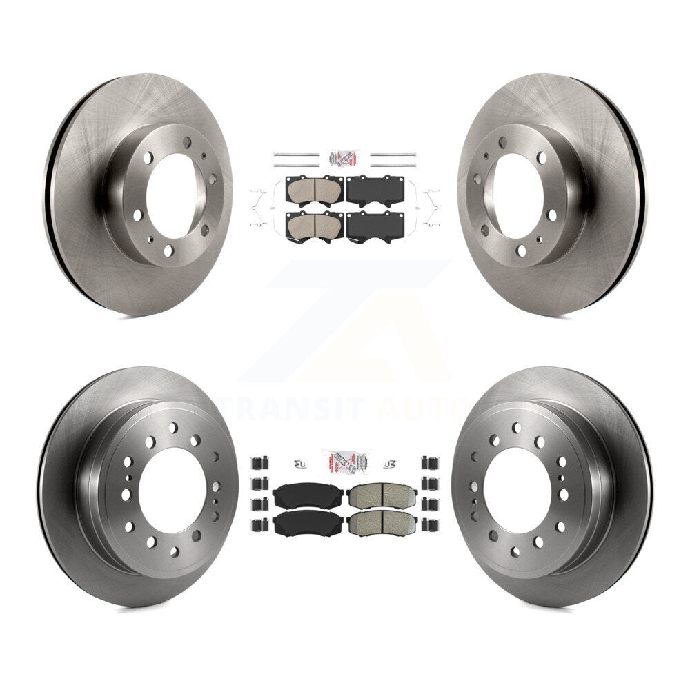 Kit de Rotors de frein à disque à plaquettes semi-métalliques avant et arrière en céramique pour Toyota 4Runner F