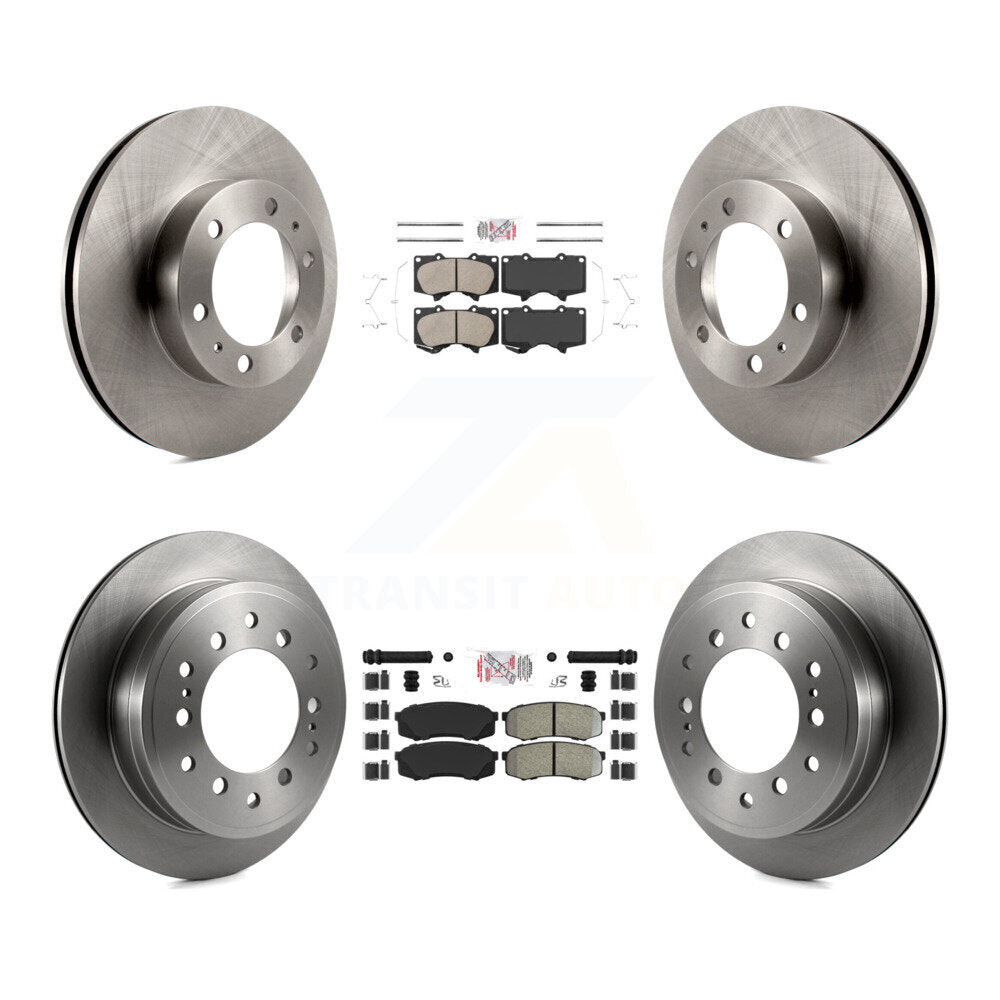 Kit de Rotors de frein à disque à plaquettes semi-métalliques avant et arrière en céramique pour Toyota 4Runner F