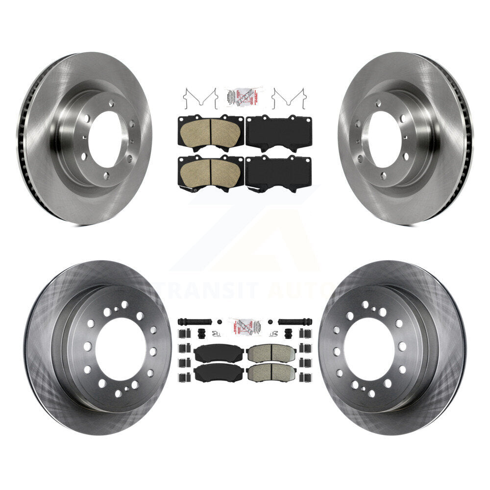 Kit de plaquettes et rotors de frein semi-métalliques avant et arrière en céramique, pour Toyota 4Runner Lexu