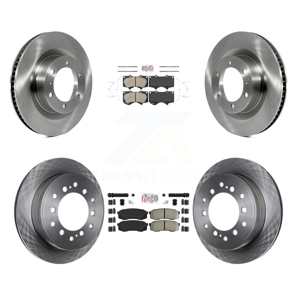 Kit de plaquettes et rotors de frein semi-métalliques avant et arrière en céramique, pour Toyota 4Runner Lexu