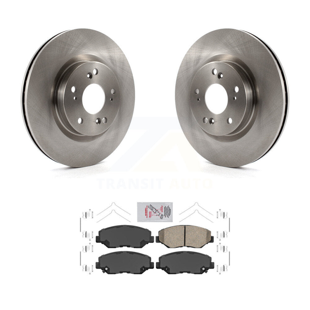 Kit de rotors de frein à disque avant et plaquettes en céramique pour Honda CR-V FWD 2012-2016
