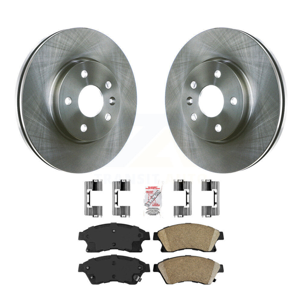 Kit de rotors de frein à disque avant et plaquettes en céramique pour Chevrolet Cruze Sonic Limited