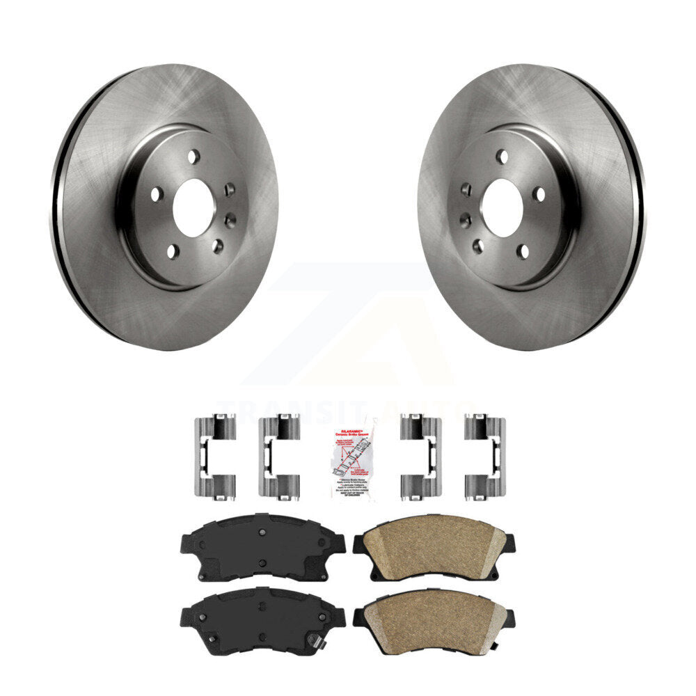 Kit de rotors de frein à disque avant et plaquettes en céramique pour Chevrolet Sonic RS 2013-2014