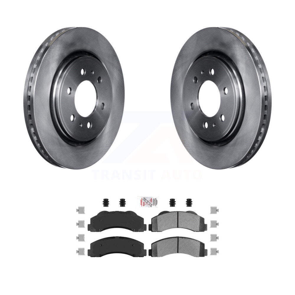 Kit de rotor de frein à disque avant et de plaquettes semi-métalliques pour Ford F-150 Expedition Lincol