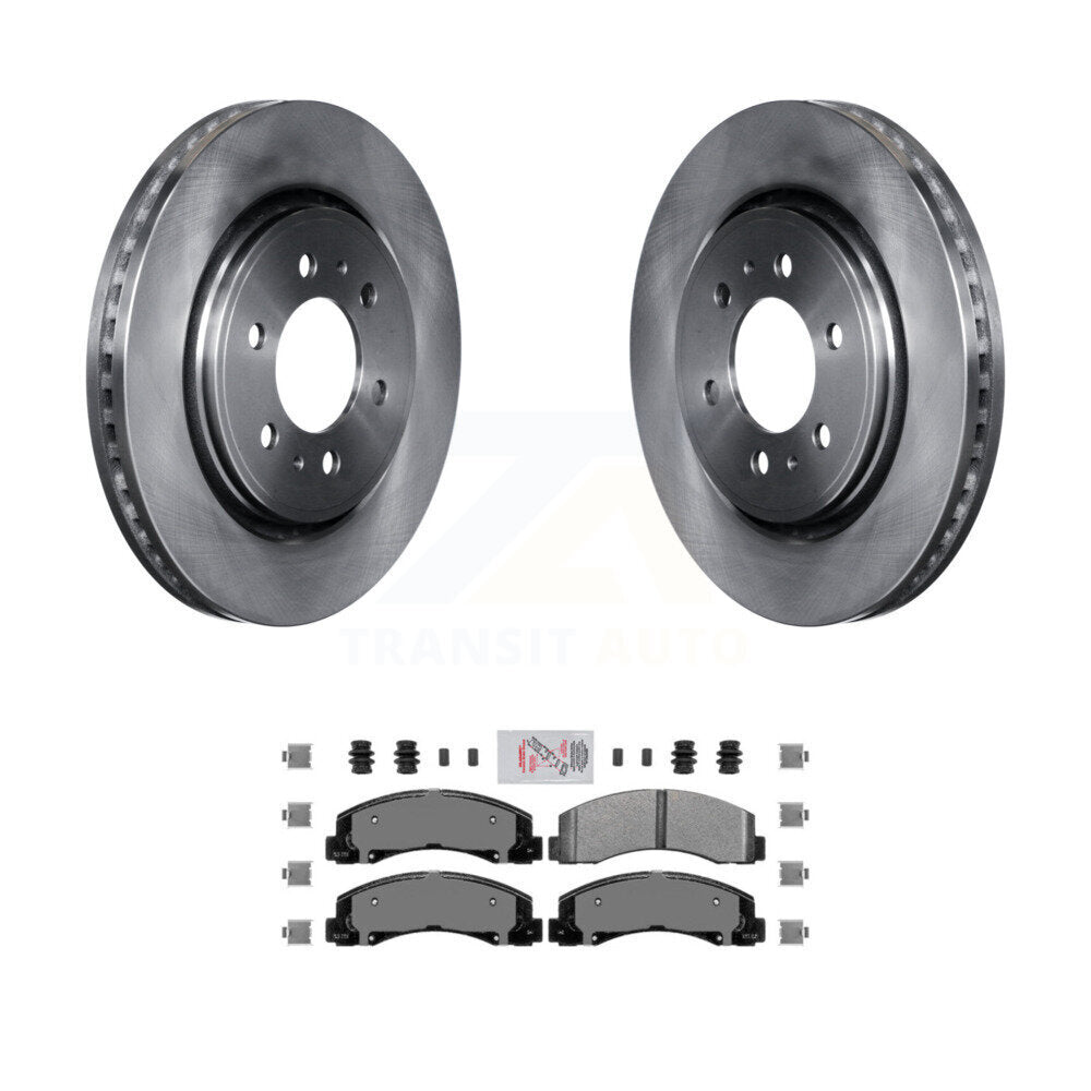 Kit de rotor de frein à disque avant et de plaquettes semi-métalliques pour Ford F-150 Expedition Lincol