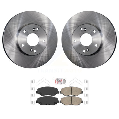 Rotors de frein à disque avant et Kit de plaquettes en céramique pour Honda Accord Fit Element Acura IL