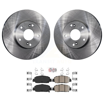 Rotors de frein à disque avant et kit de plaquettes en céramique pour Honda Accord LX-S 2016 avec 2.4