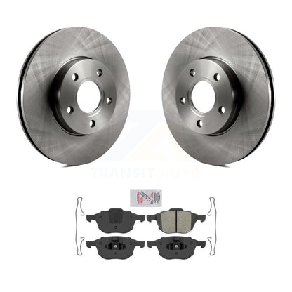 Kit de disques de frein à disque avant et plaquettes semi-métalliques pour Ford Focus C-Max