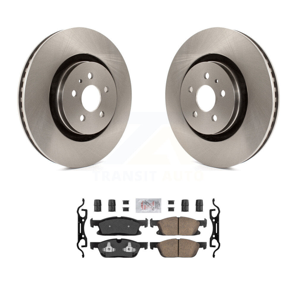 Kit de rotor de frein avant et de plaquettes en céramique pour Lincoln Nautilus avec rotor arrière ventilé