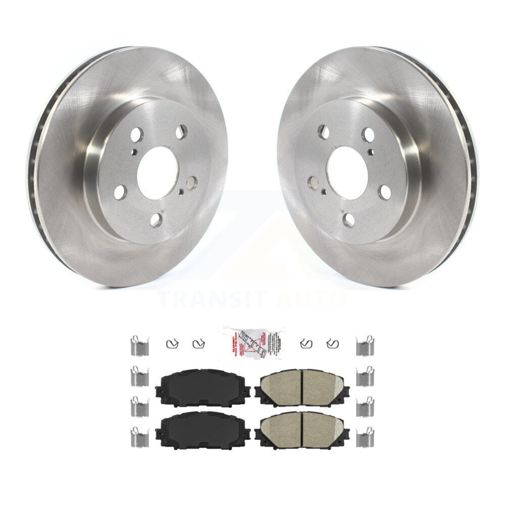 Rotors de frein à disque avant et Kit de plaquettes en céramique pour Toyota Corolla Prius Prime AWD-