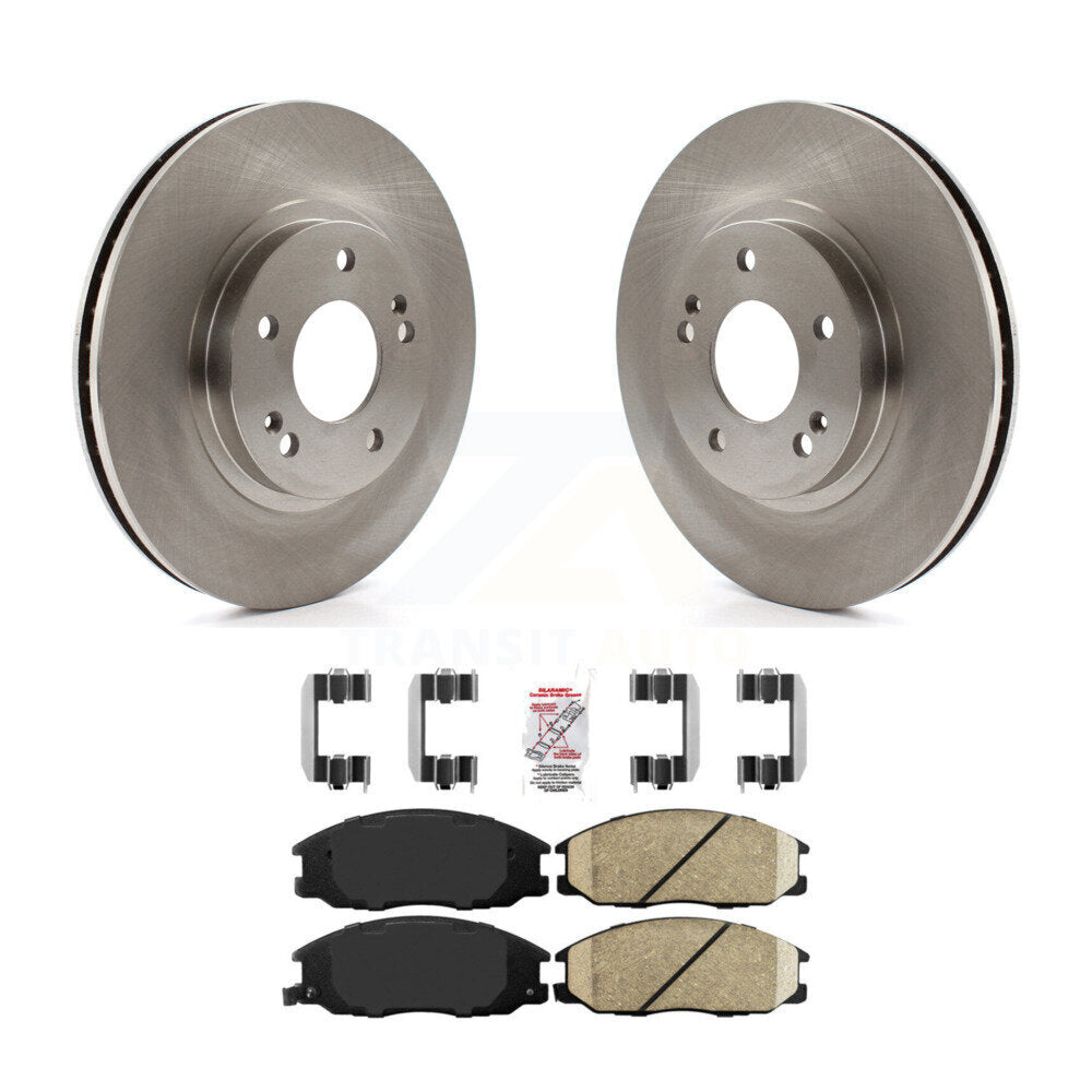 Kit de rotors de frein à disque avant et plaquettes en céramique pour Hyundai Santa Fe K8A-103986
