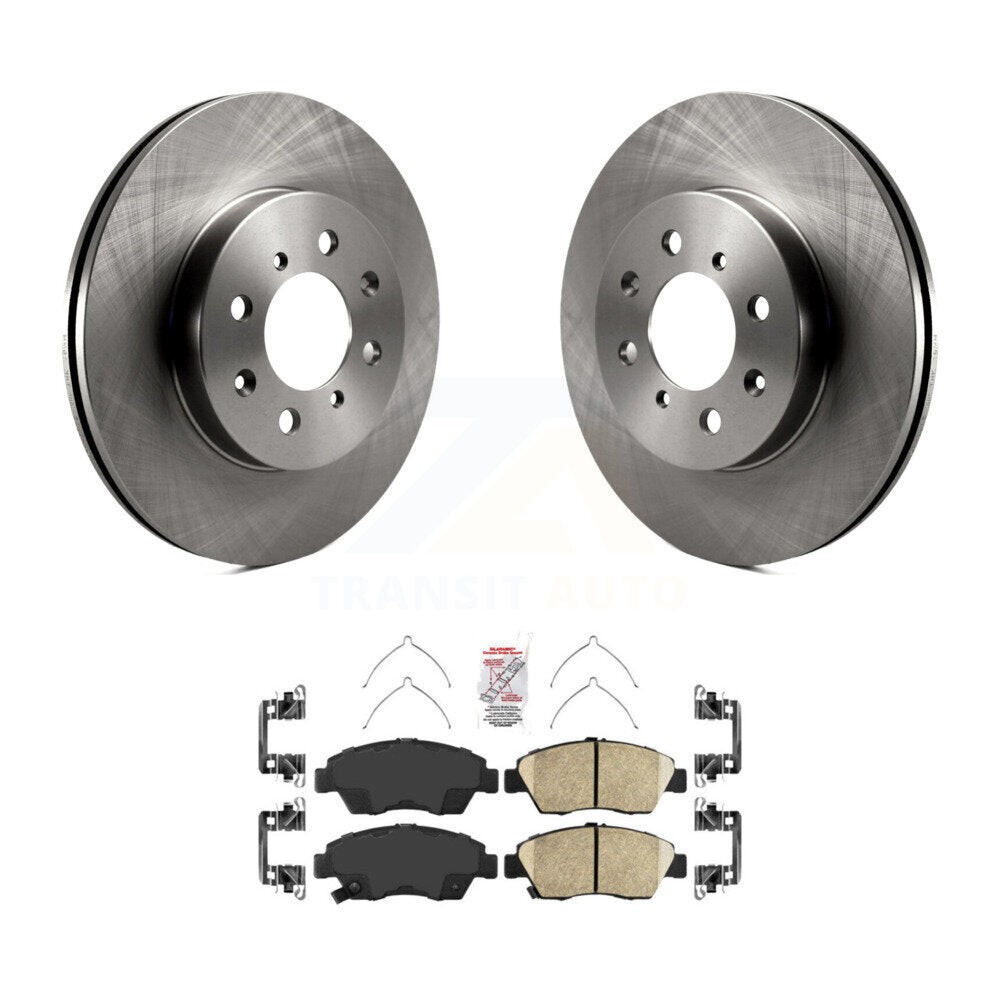 Kit de rotors de frein à disque avant et plaquettes en céramique pour Honda Civic Fit del Sol