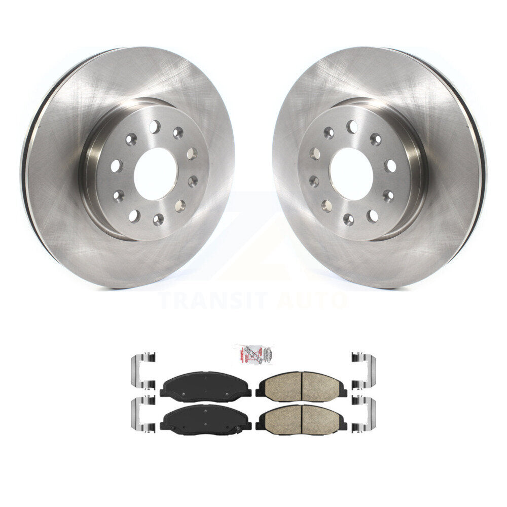 Kit de rotor de frein avant et de plaquettes en céramique pour Cadillac CTS sans frein robuste
