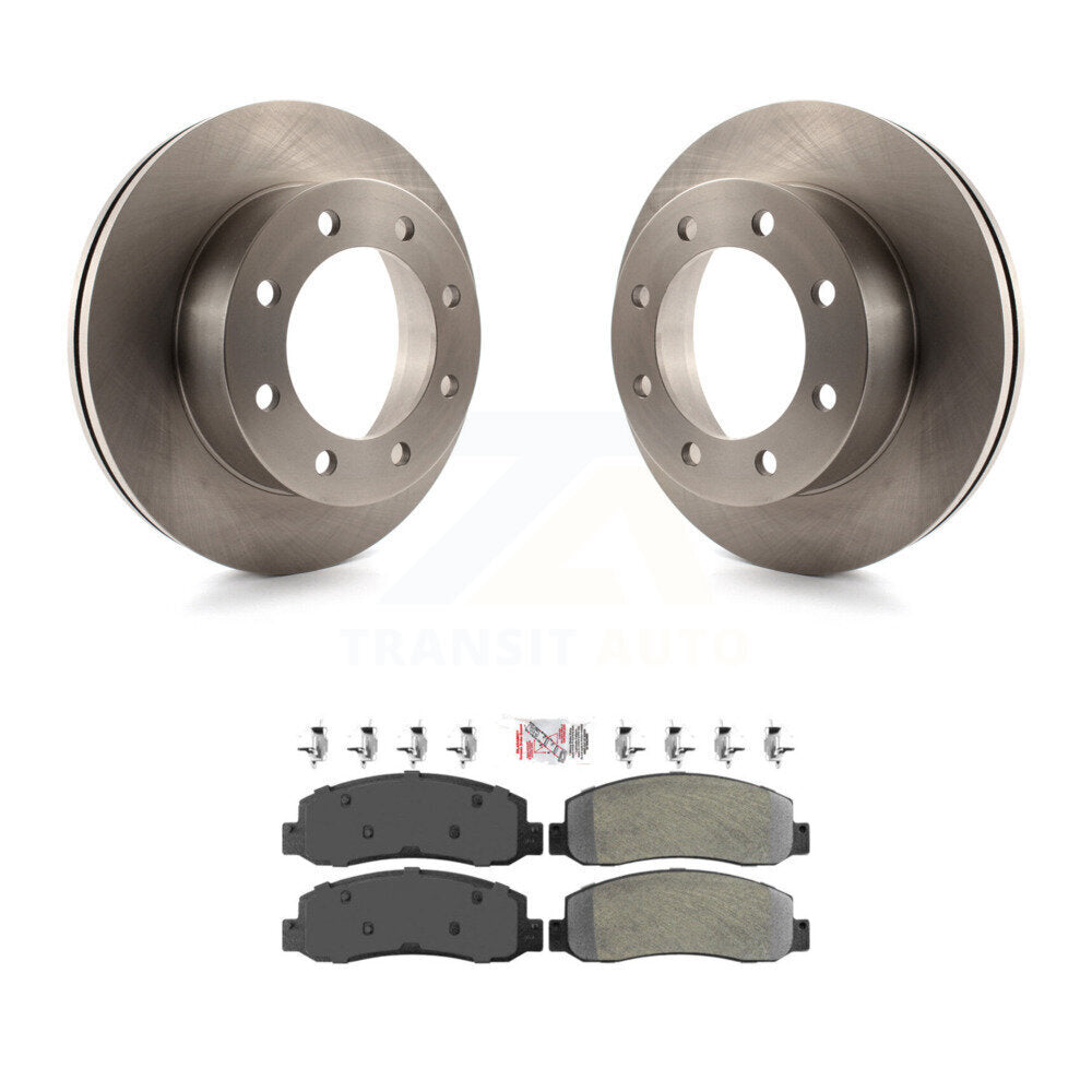 Kit de rotor de frein à disque avant et de plaquettes semi-métalliques pour Ford F-350 Super Duty F-45