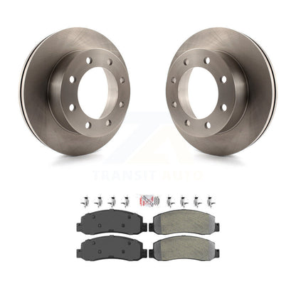 Kit de rotor de frein à disque avant et de plaquettes semi-métalliques pour Ford F-350 Super Duty F-45