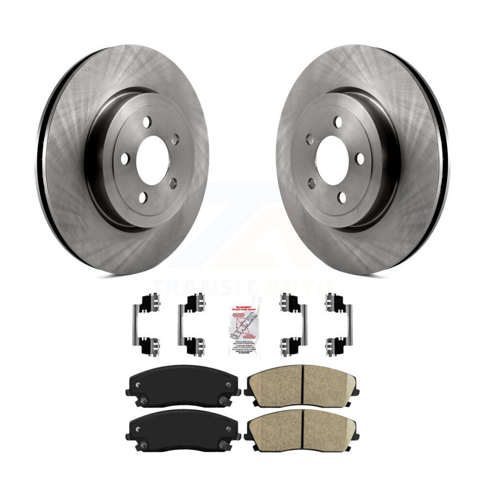 Kit de plaquettes en céramique pour Rotor de frein à disque avant, pour Dodge Charger RWD 2015 – 2018 avec 3.6