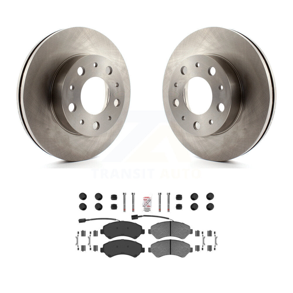 Rotors de frein à disque avant et Kit de plaquettes semi-métalliques pour Ram ProMaster 2500 3500 150