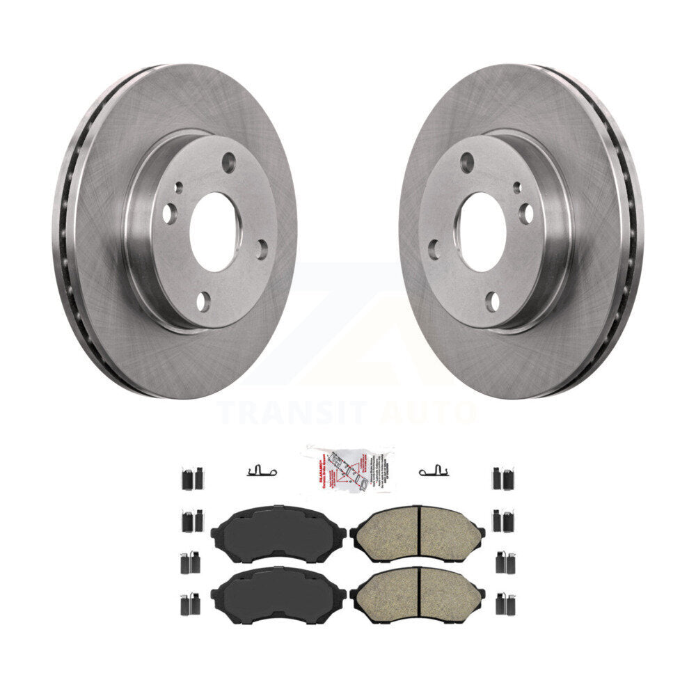 Kit de disques de frein à disque avant et plaquettes semi-métalliques pour Mazda Protege K8A-104262