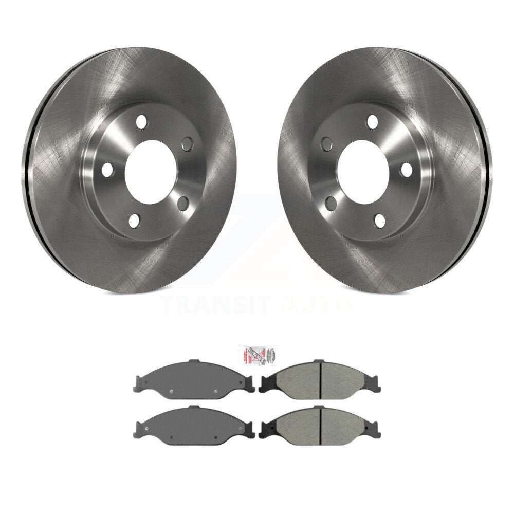 Kit de disques de frein à disque avant et plaquettes semi-métalliques pour Ford Mustang K8A-104263